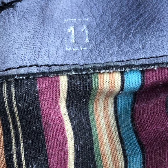 Felmini Anthropologie Over The Knee Fold Over Gray Grey Leather Boots 11/42 - Picture 15 of 17